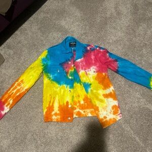 The Phluid Project Multicolor Tie-Dye Jacket